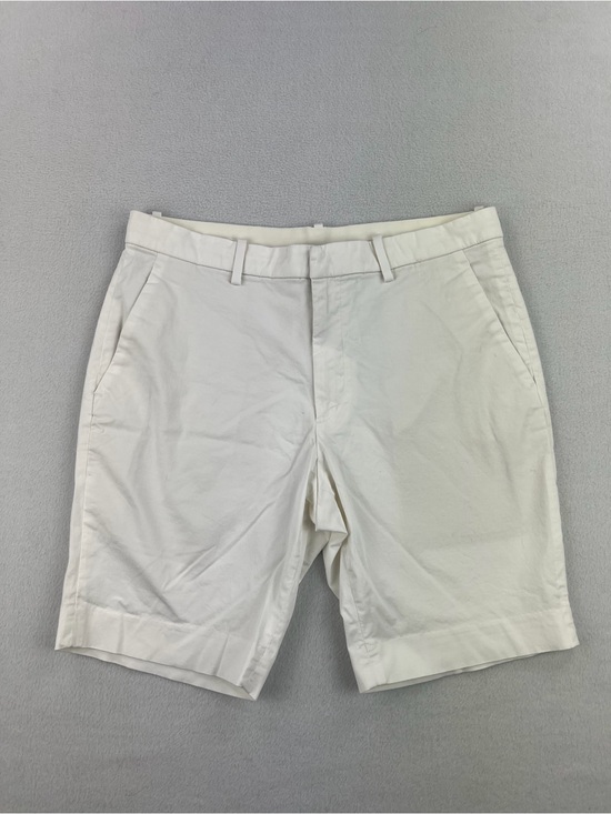 Uniqlo Other - UNIQLO Mens Stretch Slim Fit White Chino Shorts 9” Inseam Drawstrings Size L